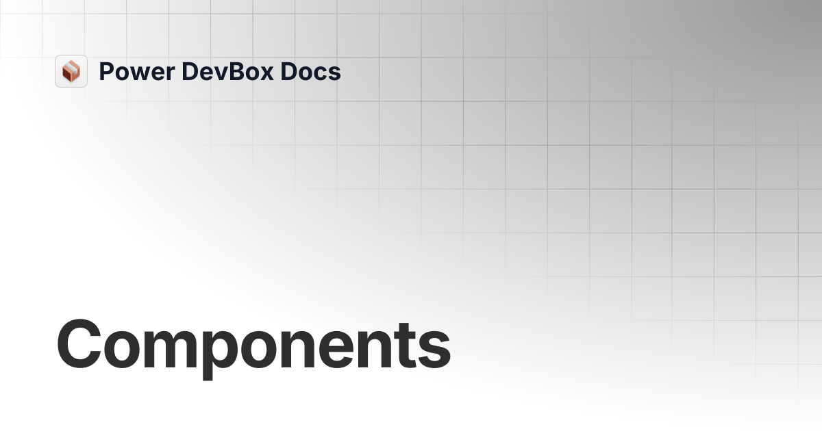Components | AppReview Pro | Power DevBox Docs